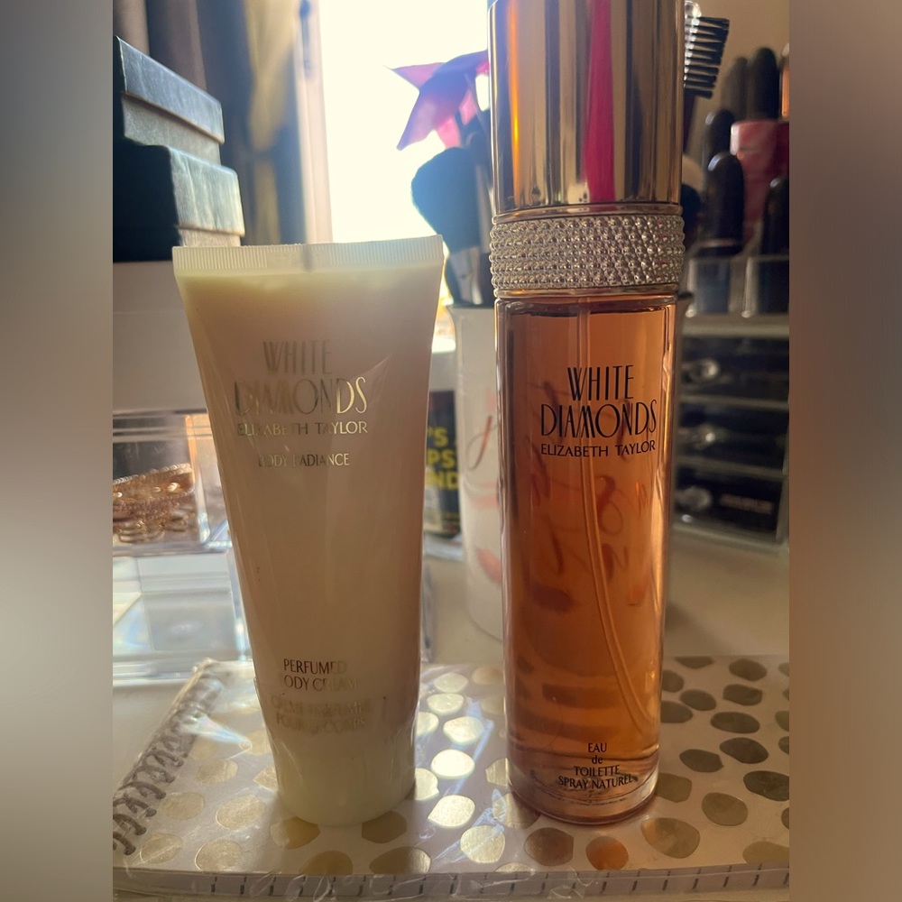 White Diamond Eau Di Toilette and lotion both 3.3 Fl oz.